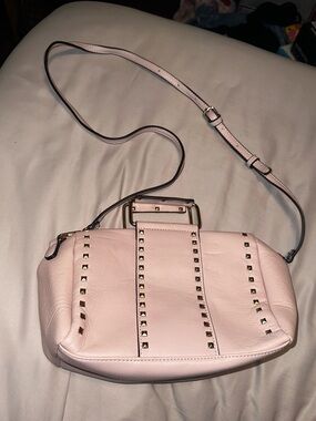 Urban Expressions Light Pink Studded Crossbody Bag